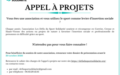 APPEL À PROJETS 2026